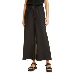 Eileen Fisher Black Linen Wide Leg Pants